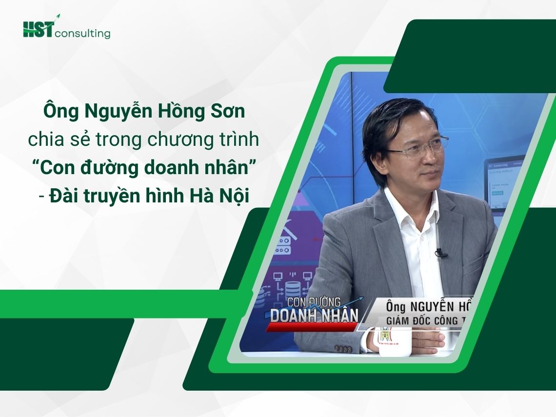Ông Nguyễn Hồng Sơn chia sẻ trong chương trình “Con đường doanh nhân” - Đài truyền hình Hà Nội